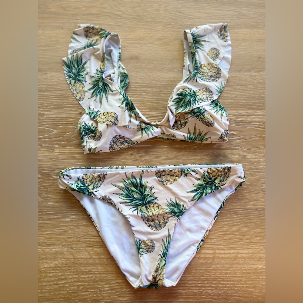 🍍🌴GIANNI BINI IN PINEAPPLE & PALM PRINT🍍🌴